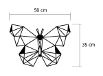 ΔΙΑΚΟΣΜΗΤΙΚΟ ΤΟΙΧΟΥ BUTTERFLY MEGAPAP ΜΕΤΑΛΛΙΚΟ ΧΡΩΜΑ ΜΑΥΡΟ 50X2X35ΕΚ.