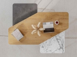 ΤΡΑΠΕΖΑΚΙ ΣΑΛΟΝΙΟΥ ΣΕΤ 3 ΤΜΧ. NESTY MEGAPAP ΧΡΩΜΑ SAPHHIRE OAK - ΓΚΡΙ ΡΕΤΡΟ - ΛΕΥΚΟ ΕΦΕ ΜΑΡΜΑΡΟΥ 110X60X48ΕΚ.