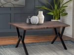 ΤΡΑΠΕΖΙ WALTER MEGAPAP MDF - ΜΕΤΑΛΛΙΚΟ ΧΡΩΜΑ ΚΑΡΥΔΙ 140X80X75ΕΚ.