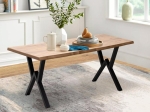 ΤΡΑΠΕΖΙ WALTER MEGAPAP MDF - ΜΕΤΑΛΛΙΚΟ ΧΡΩΜΑ ΑΚΑΚΙΑΣ 160X80X75ΕΚ.