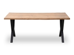 ΤΡΑΠΕΖΙ WALTER MEGAPAP MDF - ΜΕΤΑΛΛΙΚΟ ΧΡΩΜΑ ΑΚΑΚΙΑΣ 160X80X75ΕΚ.