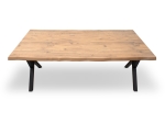 ΤΡΑΠΕΖΙ WALTER MEGAPAP MDF - ΜΕΤΑΛΛΙΚΟ ΧΡΩΜΑ ΑΚΑΚΙΑΣ 160X80X75ΕΚ.