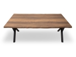 ΤΡΑΠΕΖΙ WALTER MEGAPAP MDF - ΜΕΤΑΛΛΙΚΟ ΧΡΩΜΑ ΚΑΡΥΔΙ 160X80X75ΕΚ.