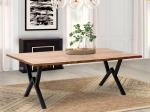 ΤΡΑΠΕΖΙ WALTER MEGAPAP MDF - ΜΕΤΑΛΛΙΚΟ ΧΡΩΜΑ ΑΚΑΚΙΑΣ 200X100X75ΕΚ.
