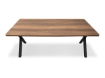 ΤΡΑΠΕΖΙ JEREMY MEGAPAP MDF - ΜΕΤΑΛΛΙΚΟ ΧΡΩΜΑ ΚΑΡΥΔΙ 160X80X75ΕΚ.