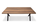 ΤΡΑΠΕΖΙ JEREMY MEGAPAP MDF - ΜΕΤΑΛΛΙΚΟ ΧΡΩΜΑ ΚΑΡΥΔΙ 200X100X75ΕΚ.