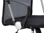 ΚΑΡΕΚΛΑ ΓΡΑΦΕΙΟΥ FRANCO MEGAPAP ΜΕ ΥΦΑΣΜΑ MESH ΧΡΩΜΑ ΜΑΥΡΟ 59X57X95/105ΕΚ.