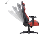 ΚΑΡΕΚΛΑ ΓΡΑΦΕΙΟΥ GAMING ALONSO MEGAPAP ΑΠΟ ΤΕΧΝΟΔΕΡΜΑ ΧΡΩΜΑ ΚΟΚΚΙΝΟ - ΜΑΥΡΟ 67X70X125/135 ΕΚ.