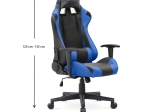 ΚΑΡΕΚΛΑ ΓΡΑΦΕΙΟΥ GAMING ALONSO MEGAPAP ΑΠΟ ΤΕΧΝΟΔΕΡΜΑ ΧΡΩΜΑ ΜΠΛΕ - ΜΑΥΡΟ 67X70X125/135 ΕΚ.