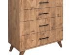 ΣΥΡΤΑΡΙΕΡΑ ΜΕΛΑΜΙΝΗΣ DACOTA MEGAPAP ΧΡΩΜΑ PINE OAK 76X44X86,4ΕΚ.