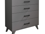 ΣΥΡΤΑΡΙΕΡΑ ΜΕΛΑΜΙΝΗΣ DACOTA MEGAPAP ΧΡΩΜΑ ΑΝΘΡΑΚΙ 76X44X86,4ΕΚ.