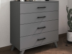ΣΥΡΤΑΡΙΕΡΑ ΜΕΛΑΜΙΝΗΣ DACOTA MEGAPAP ΧΡΩΜΑ ΑΝΘΡΑΚΙ 76X44X86,4ΕΚ.
