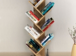 ΒΙΒΛΙΟΘΗΚΗ ΜΕΛΑΜΙΝΗΣ MILTON MEGAPAP ΧΡΩΜΑ PINE OAK 44X22X121ΕΚ.