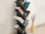 ΒΙΒΛΙΟΘΗΚΗ ΜΕΛΑΜΙΝΗΣ MILTON MEGAPAP ΧΡΩΜΑ ΑΝΘΡΑΚΙ 44X22X121ΕΚ.