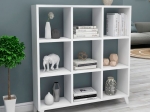 ΒΙΒΛΙΟΘΗΚΗ ΜΕΛΑΜΙΝΗΣ SAUL MEGAPAP ΧΡΩΜΑ ΛΕΥΚΟ 88,2X20X88,2ΕΚ.