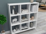 ΒΙΒΛΙΟΘΗΚΗ ΜΕΛΑΜΙΝΗΣ SAUL MEGAPAP ΧΡΩΜΑ ΛΕΥΚΟ 88,2X20X88,2ΕΚ.