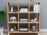 ΒΙΒΛΙΟΘΗΚΗ ΜΕΛΑΜΙΝΗΣ SAUL MEGAPAP ΧΡΩΜΑ PINE OAK 88,2X20X88,2ΕΚ.