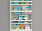 ΕΠΙΤΟΙΧΙΑ ΒΙΒΛΙΟΘΗΚΗ - ΡΑΦΙΕΡΑ MONTESSORI MEGAPAP ΑΠΟ ΜΕΛΑΜΙΝΗ ΧΡΩΜΑ ΛΕΥΚΟ 74X10X120ΕΚ.