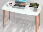 ΓΡΑΦΕΙΟ - ΤΡΑΠΕΖΙ ΜΕΛΑΜΙΝΗΣ DEINA MEGAPAP ΧΡΩΜΑ ΛΕΥΚΟ 105X60X72ΕΚ.