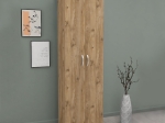 ΝΤΟΥΛΑΠΑ - ΠΑΠΟΥΤΣΟΘΗΚΗ ΜΕΛΑΜΙΝΗΣ LILLY MEGAPAP ΧΡΩΜΑ PINE OAK 49X32X178ΕΚ.