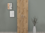 ΝΤΟΥΛΑΠΑ - ΠΑΠΟΥΤΣΟΘΗΚΗ ΜΕΛΑΜΙΝΗΣ LILLY MEGAPAP ΧΡΩΜΑ PINE OAK 49X32X178ΕΚ.