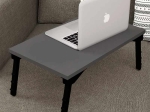 ΤΡΑΠΕΖΑΚΙ LAPTOP SIDON MEGAPAP ΑΠΟ ΜΕΛΑΜΙΝΗ ΧΡΩΜΑ ΑΝΘΡΑΚΙ 60X35,5X23,5ΕΚ.