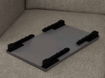 ΤΡΑΠΕΖΑΚΙ LAPTOP SIDON MEGAPAP ΑΠΟ ΜΕΛΑΜΙΝΗ ΧΡΩΜΑ ΑΝΘΡΑΚΙ 60X35,5X23,5ΕΚ.