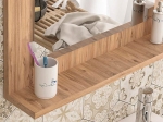 ΚΑΘΡΕΦΤΗΣ ΜΠΑΝΙΟΥ DEVLIN MEGAPAP ΑΠΟ ΜΕΛΑΜΙΝΗ ΧΡΩΜΑ PINE OAK 60X10X45ΕΚ.