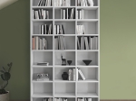 ΒΙΒΛΙΟΘΗΚΗ ΜΕΛΑΜΙΝΗΣ FYODOR MEGAPAP ΧΡΩΜΑ ΛΕΥΚΟ 102X16X178ΕΚ.