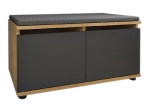 ΠΑΠΟΥΤΣΟΘΗΚΗ ΜΕΛΑΜΙΝΗΣ TWAIN MEGAPAP 8 ΖΕΥΓΩΝ ΧΡΩΜΑ SAPPHIRE OAK - ΑΝΘΡΑΚΙ 80X35X42ΕΚ.