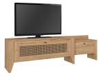 ΕΠΙΠΛΟ ΤΗΛΕΟΡΑΣΗΣ MADURA MEGAPAP ΑΠΟ ΜΕΛΑΜΙΝΗ ΧΡΩΜΑ SAPPHIRE OAK 180X30X50ΕΚ.