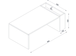 ΤΡΑΠΕΖΑΚΙ ΣΑΛΟΝΙΟΥ VIEW MEGAPAP ΧΡΩΜΑ ΛΕΥΚΟ 95X50X34ΕΚ.