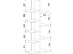 ΒΙΒΛΙΟΘΗΚΗ TREE MEGAPAP ΧΡΩΜΑ ΛΕΥΚΟ 45X21,4X121,8ΕΚ.