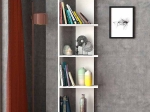 ΒΙΒΛΙΟΘΗΚΗ ΜΕΛΑΜΙΝΗΣ PERLA MEGAPAP ΧΡΩΜΑ ΛΕΥΚΟ 48X22X170ΕΚ.