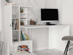 ΓΡΑΦΕΙΟ ΕΡΓΑΣΙΑΣ DOMINGO MEGAPAP ΧΡΩΜΑ ΛΕΥΚΟ 149,5X60X120ΕΚ.