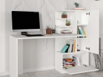 ΓΡΑΦΕΙΟ ΕΡΓΑΣΙΑΣ MERINO MEGAPAP ΧΡΩΜΑ ΛΕΥΚΟ 149,5X61,8X120ΕΚ.