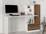 ΓΡΑΦΕΙΟ ΕΡΓΑΣΙΑΣ MERINO MEGAPAP ΧΡΩΜΑ ΛΕΥΚΟ - ΚΑΡΥΔΙ 149,5X61,8X120ΕΚ.