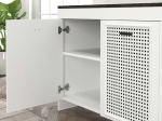 ΜΠΟΥΦΕΣ ΜΕΛΑΜΙΝΗΣ GALATEA MEGAPAP ΧΡΩΜΑ ΛΕΥΚΟ - ΜΑΥΡΟ REBAB 120X45X75ΕΚ.