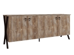 ΜΠΟΥΦΕΣ ΜΕΛΑΜΙΝΗΣ LOUKIA MEGAPAP ΧΡΩΜΑ VINTAGE PATIK 180X44,8X76,8ΕΚ.