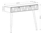 ΚΟΝΣΟΛΑ ΕΠΙΤΟΙΧΙΑ FOREST MEGAPAP ΧΡΩΜΑ ΛΑΔΙ - ΚΑΡΥΔΙ 120X35X89,3ΕΚ.