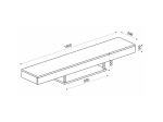 ΕΠΙΠΛΟ ΤΗΛΕΟΡΑΣΗΣ ΕΠΙΤΟΙΧΙΟ ALBARES MEGAPAP ΜΕ LED ΧΡΩΜΑ SAPPHIRE OAK 150X29,6X22ΕΚ.