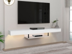 ΕΠΙΠΛΟ ΤΗΛΕΟΡΑΣΗΣ ΕΠΙΤΟΙΧΙΟ ALBARES MEGAPAP ΜΕ LED ΧΡΩΜΑ ΛΕΥΚΟ 150X29,6X22ΕΚ.