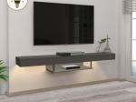 ΕΠΙΠΛΟ ΤΗΛΕΟΡΑΣΗΣ ΕΠΙΤΟΙΧΙΟ ALBARES MEGAPAP ΜΕ LED ΧΡΩΜΑ ΑΝΘΡΑΚΙ 150X29,6X22ΕΚ.