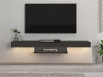 ΕΠΙΠΛΟ ΤΗΛΕΟΡΑΣΗΣ ΕΠΙΤΟΙΧΙΟ ALBARES MEGAPAP ΜΕ LED ΧΡΩΜΑ ΑΝΘΡΑΚΙ 150X29,6X22ΕΚ.