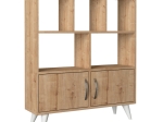 ΒΙΒΛΙΟΘΗΚΗ ΜΕΛΑΜΙΝΗΣ DONATI MEGAPAP ΧΡΩΜΑ SAPPHIRE OAK 90X22X105ΕΚ.