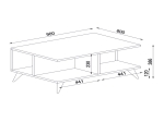 ΤΡΑΠΕΖΑΚΙ ΣΑΛΟΝΙΟΥ SEDRA MEGAPAP ΧΡΩΜΑ ΛΕΥΚΟ 90X60X38,6ΕΚ.