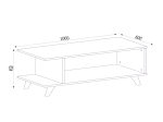 ΤΡΑΠΕΖΑΚΙ ΣΑΛΟΝΙΟΥ TITUS MEGAPAP ΧΡΩΜΑ SAPPHIRE OAK 100X60X45ΕΚ.