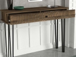 ΚΟΝΣΟΛΑ ΜΕΛΑΜΙΝΗΣ SANDIEGO MEGAPAP ΧΡΩΜΑ ΚΑΡΥΔΙ 120X35,5X90ΕΚ.