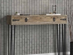 ΚΟΝΣΟΛΑ ΜΕΛΑΜΙΝΗΣ OSLO MEGAPAP ΧΡΩΜΑ VINTAGE PATIK 120X35X90ΕΚ.