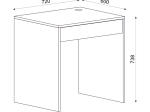 ΓΡΑΦΕΙΟ ΕΡΓΑΣΙΑΣ MIDA MEGAPAP ΧΡΩΜΑ ΛΕΥΚΟ 72X60X73,8ΕΚ.